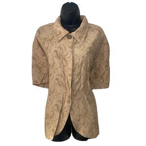 Vintage Filigree Ornamental Button Down Shirt | Pride & Joys | Plus Size